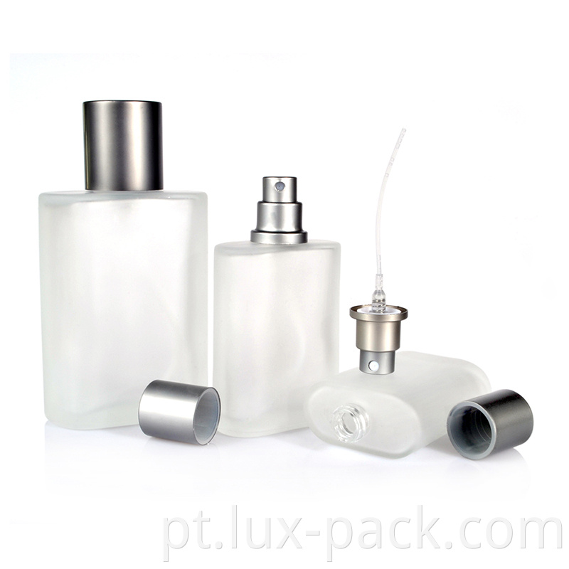 Garrafas de perfume de vidro de vidro de spray de mini -spray de Mini Reabastecido por atacado de 50 ml de vidro de 50 ml